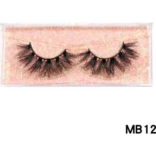 HEYME 20 Pairs/Lot 3D Mink Lashes Dramatic Fluffy Soft Wispy Volume Natural Long Thick Cross Reusable False Eyelash Wholesale