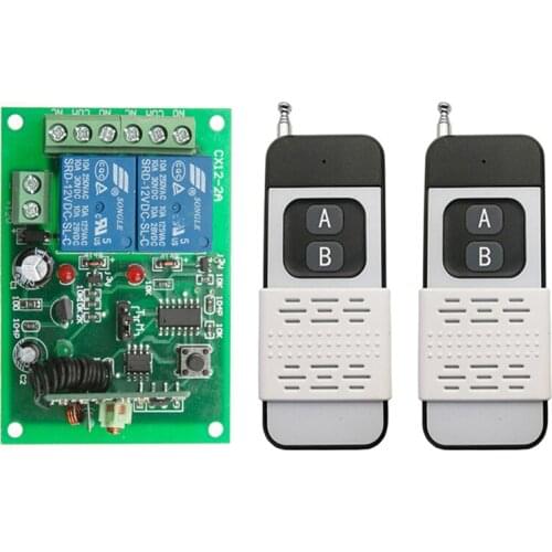 433Mhz DC 12V 24V 2 CH Channel 1CH Wireless Remote Control LED Light Switch Relay Output Radio RF Transmitter And Receiver