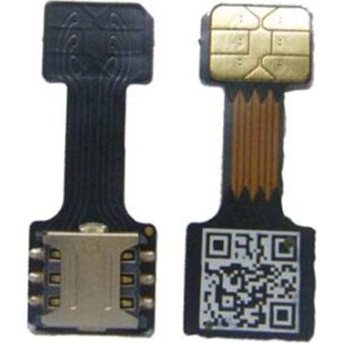 1Pcs Black Dual SIM Cards Adapter for Android TWO 2 Nano SIM NANO-SD Memory Card Converter For XIAOMI REDMI NOTE 3 4 3s PRO