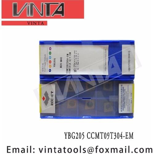 Free shipping high quality YBG205 YBG202 YBM253 CCMT09T304-EM cnc carbide turning inserts