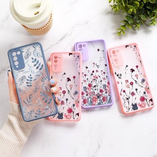 Flower Case For Huawei P30 P40 Lite Case Luxury Huawei Honor 10X Lite 20 9x 8X Y9 Prime 2019 Nova 5T P Smart 2021 P20 Pro Cover