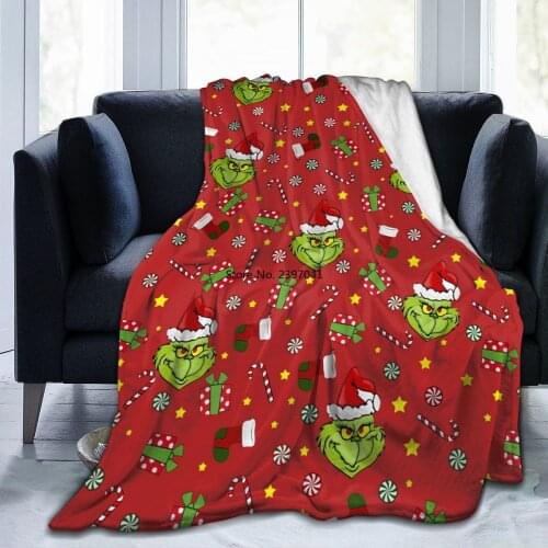 Home Decoration Soft Sofa Blanket Red Covered Blanket Cartoon Bedding Flannel Closed Sofa Boys & Girls Bedroom Decoration