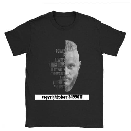 Ragnar Vikings Tee Shirts Men Odin Valhalla Viking Unique Pure Cotton Tee Shirt O Neck Tshirts Tops