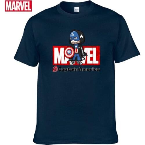 Marvel The Avengers Captain America short sleeve t-shirts Summer Men t-shirt graphic t shirts Womens cotton t-shirt #46