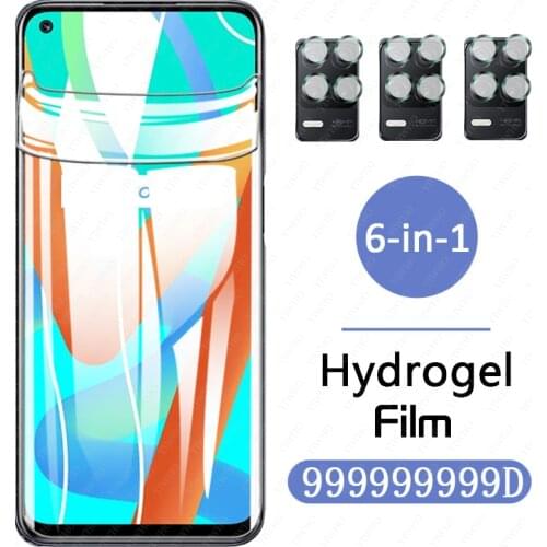 Hydrogel Film For oppo realme c21 c20 c17 c15 c12 c11 c25 c3 Screen Protector realme 7 8 6 Pro 7i Protective camera glass case