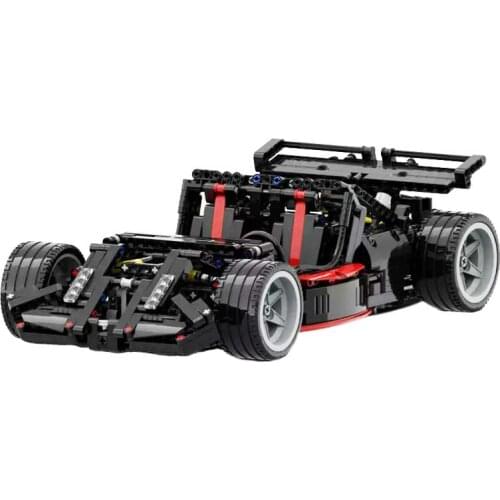 Moc Building Block Racing Vector V6 Supercar Technology Creator Kids Toy Gift Black Car 1205 PCS