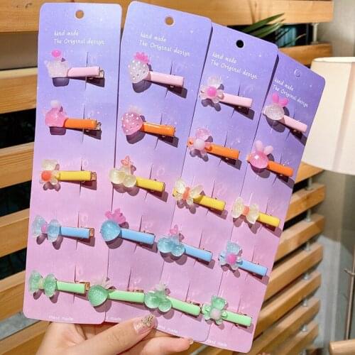 Hot Sale Childrens Hairpin Broken Hair Accessories Clip Luminous Girls Hairpin Headdress Princess Bangs Clip