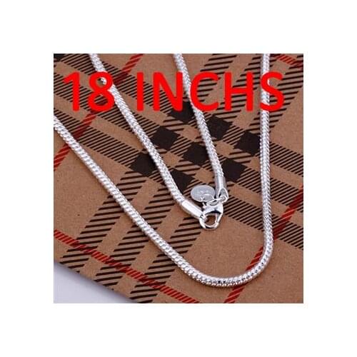 LKNSPCC010 // wholesale fashion 2MM16.18 20.22.24. inches snake chain Necklace , Factory Price M925 jewelry hot sale - plate