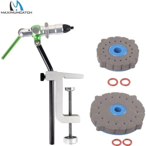 Maximumcatch New Iron Rotary Fly Tying Vice TVC With Heavy Duty Base Fly Tying Vise