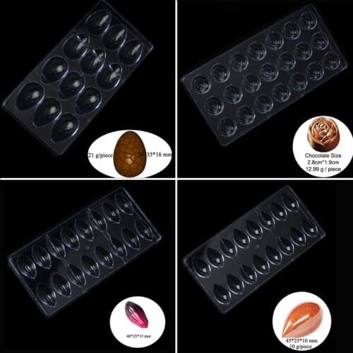 Meibum Polycarbonate Chocolate Moulds Wedding Anniversary Confectionery Dessert Form Party Candy Mold Baking Pan Decorating Tray