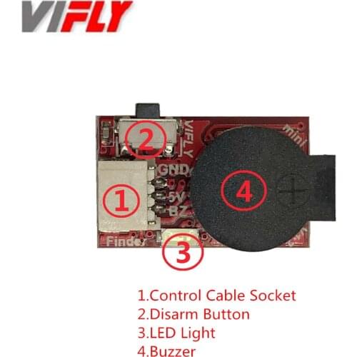 2.7g VIFLY Finder Mini 100DB Mini Drone Buzzer Tracker Built-in 40mAh Battery 4.5-7.4V 19X11X12mm for Micro FPV Racing Drones