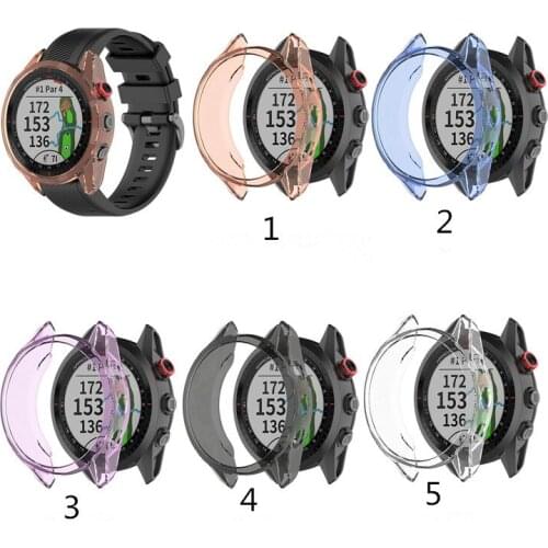 Soft TPU Case Cover for Garmin Approach S62 Watch Anti-fall Multi-color Protective Frame Overall Full Body Shell