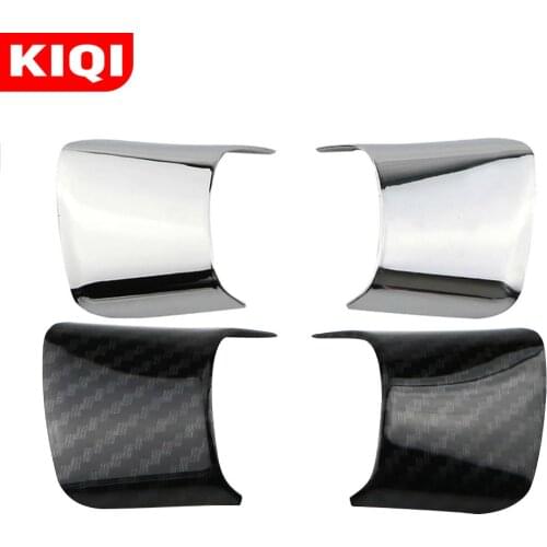 KIQI Car Steering Wheel Cover Trim Sticker for Ford Focus 3 MK3 Kuga Escape 2012 2013 2014 2015 C-Max Cmax 2017 2018 Accessories
