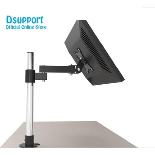 LK101/40 Desktop Grommet Mounting 13-27" Monitor Holder Base Stand LCD LED Display TV Mount Stainless Steel