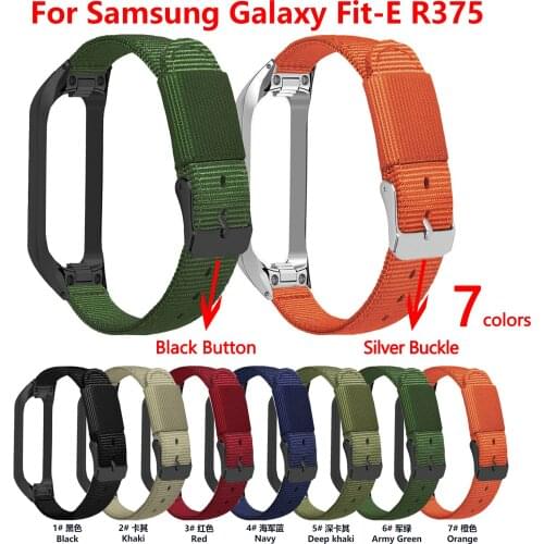 Nylon Watch Band Strap For Samsung Galaxy Fit-E R375 Watchband Replacement Wrist Band Sport For Galaxy Fit R370 Straps