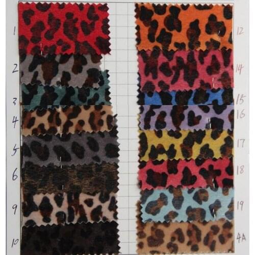 New high-quality luggage bags leather horse hair Leopard faux leather fabric plush fur surface
