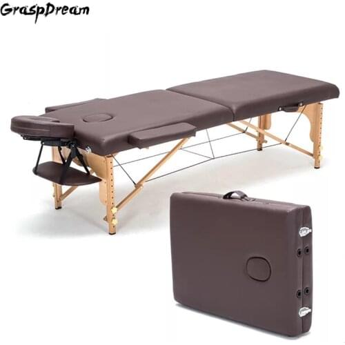 Original folding Spa Massage Tables Salon Furniture Wooden massage bed portable acupuncture beauty physiotherapy tattoo Table