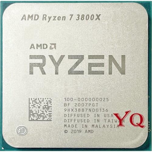 AMD Ryzen 7 3800X R7 3800X 3.9 GHz Eight-Core Sixteen-Thread CPU Processor 7NM L3=32M 100-000000025 Socket AM4