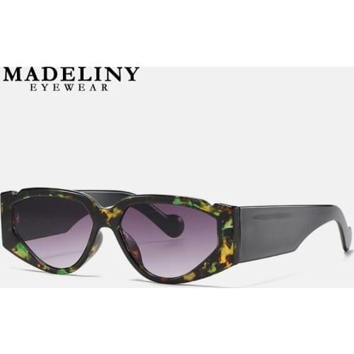 MADELINY Steampunk Sunglasses Men Retro Pilot Punk Sunglasses Full Frame Driving Sun Glasses UV400 Fashion Eyewear MA113