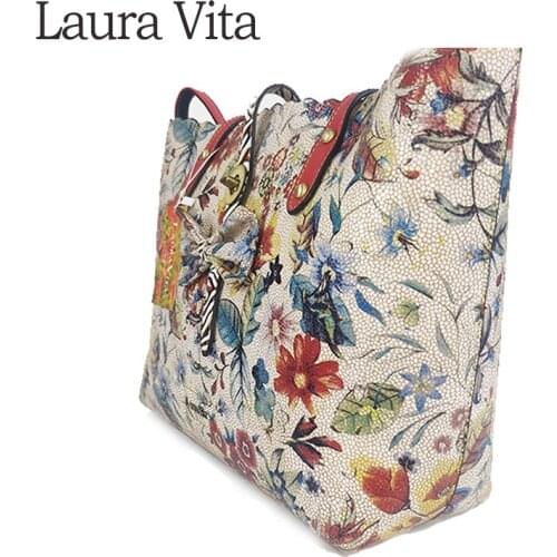 Laura Vita 2020 Single Shoulder Bags Women PU+Leather Crossbody Bag YH190602-A