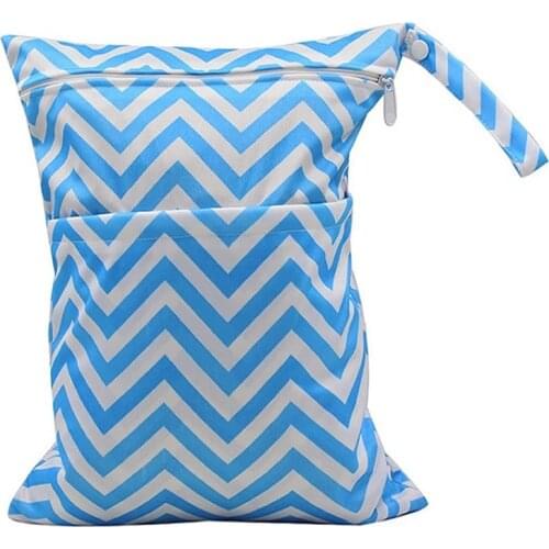 Wholesales Free Shipping Diaper Customizable Wet bags 50pcs Waterproof Cloth Pocket Wet Bags Nappies Mummy Wet bags Nappy bags