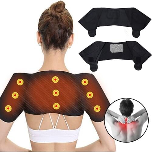 Tourmaline Self-heating Unisex Heat Therapy Pad Shoulder Protector Belt Pain Relief Health Care Heating Belt Support Muscle