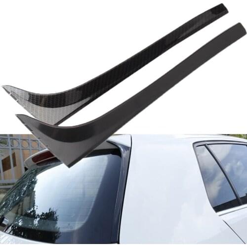Carbon Fiber / Black Rear Window Side Spoiler Wing Fit for 2014-2018 VW Golf 7 MK7 Car-styling Auto Rear Window Tail Accessories