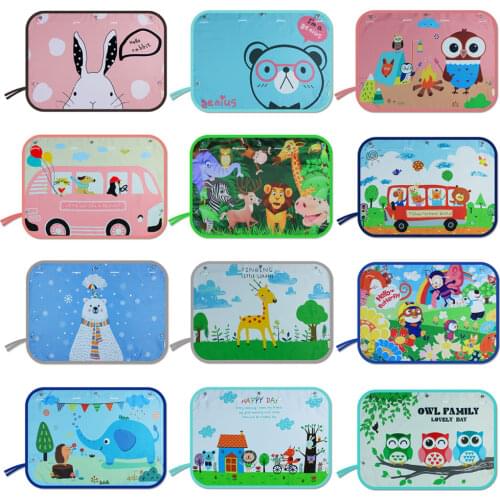 1PCS Universal Magnetic Car Side Window Sunshade Cover Curtain Window Sun Visor Protector For Kids Children Cartoons Car Shade