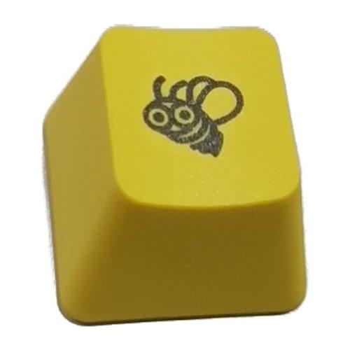 High Quality R4 Keycap Cherry Profile Dip Dye Sculpture PBT Keycap for Mechanical Keyboard Etched Honey Bee Keycap