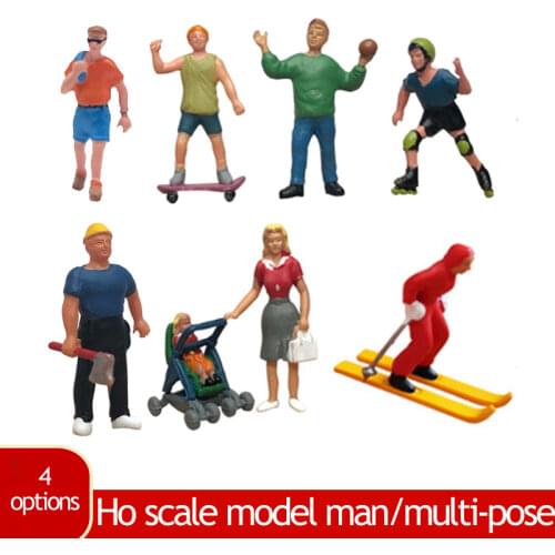 1:87 HO Scale Model Figure set Passengers landscape model train railway layout scenery DIY miniature dioramas display military