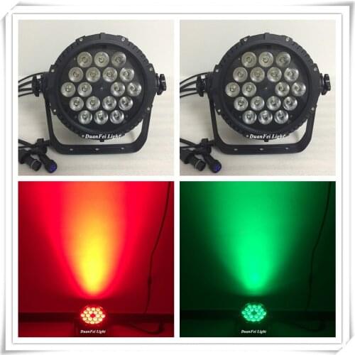 10 pieces 18x10w RGBW 4in1 led par led dmx dj outdoor par ip65 led lyre par can