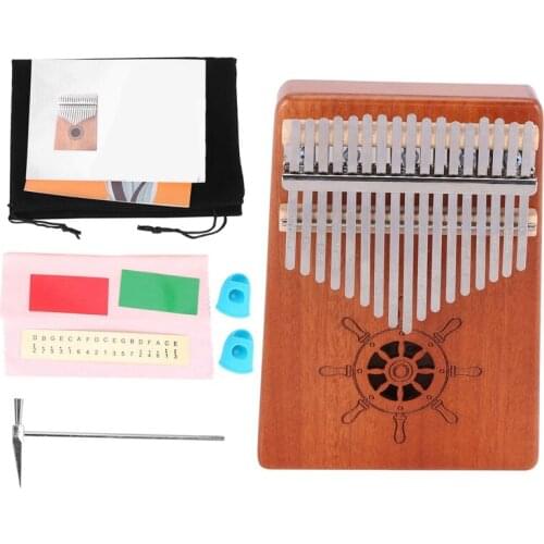 17 Keys With Mahogany Wooden With Bag, Hammer And Music Book, Perfect For Music Lover, Beginners Helmsman