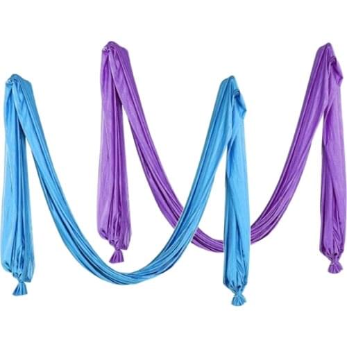 2pcs Pilates Yoga Flying Swing Aerial Yoga Hammock Silk Fabric