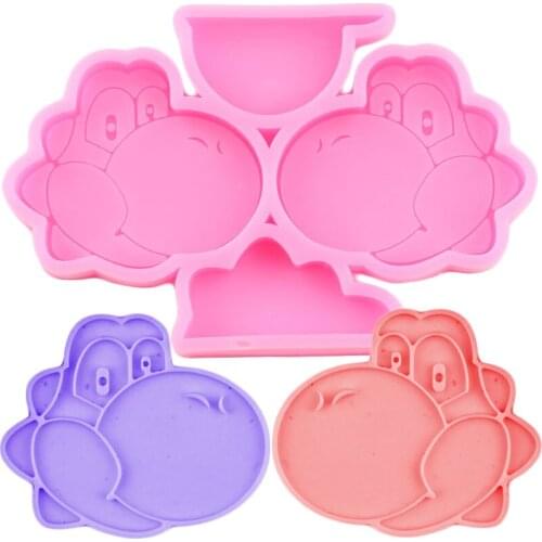 3D Hippo Straw Topper Silicone Molds Craft Keychain Epoxy Resin Mould Necklace Jewelry Mold Candy Fondant Chocolate Moulds