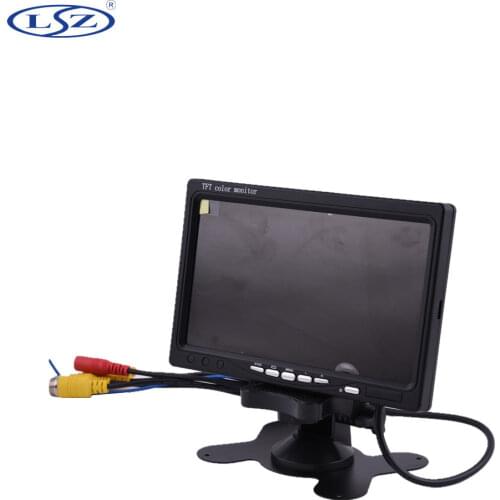 Video Surveillance High Definition 7 inch TFT LCD CCTV Monitor for Mobile DVR Display with 4AV