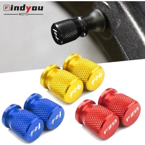 For YAMAHA FZ1 FZ6 FZ8 FAZER 2004-2019 Motorcycle CNC Aluminum Wheel Tire Valve Air port Stem Caps CNC Airtight Covers Gold