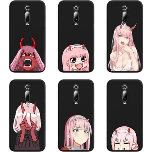 Anime Cute Zero Two Dois Querida Na FRANXX Phone Case For Redmi 9A 9 8A 7 6 6A Note 9 8 8T Pro Max K20 K30 Pro
