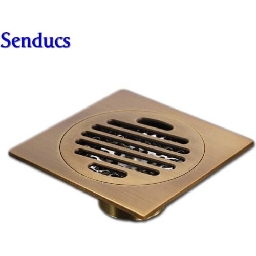 Free shipping Nice quality 10*10cm Bathroom Kitchen Square Floor Drain Strainer Cover For Kitchen Or Bathroom Drainer