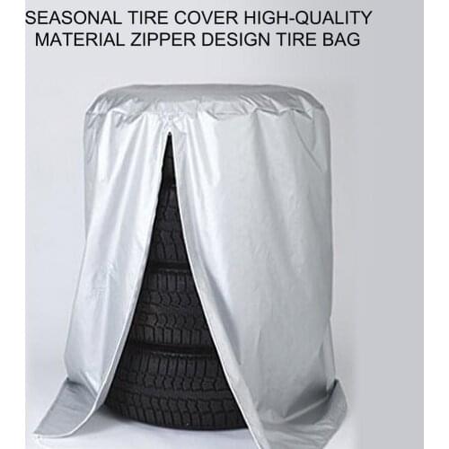 Car Spare Tyre Cover Tire Storage Bag Seasonal Tire Cover High-quality Material Zipper Design Tire Bag Wheel Protector Car-cover