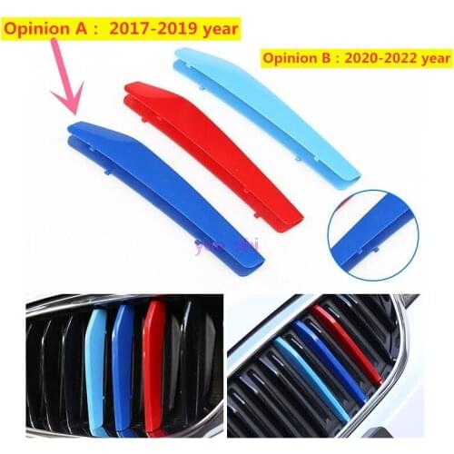 For BMW 5 Series G30 2017-19 2020-22 Car Front Grille Trim Sport Strip Cover Motorsport Grilles Trim Sticker styling 520 528 etc