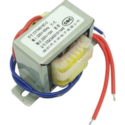 EI48-10W power transformer 10W DB-10VA 220V to 9V/12V/15V/18V/24V 2 independent