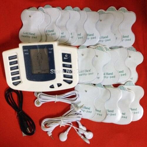 Hot Sale JR-309 Electrical Stimulator Full Body Relax Muscle Slimming Therapy Massager Pulse tens +20 Electrode pads+usb cable