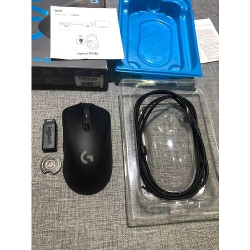 USED Logitech G703 LIGHTSPEED Wireless Gaming Mouse RGB Ergonomic design ORIGINAL