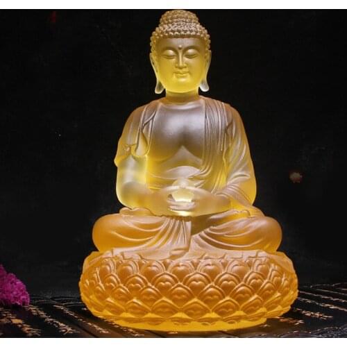 Sakyamuni Buddha statue Buddhist decoration Buddha Statue Sitting Buddha Figure Sculpture Home Office Desk Decorative Ornament
