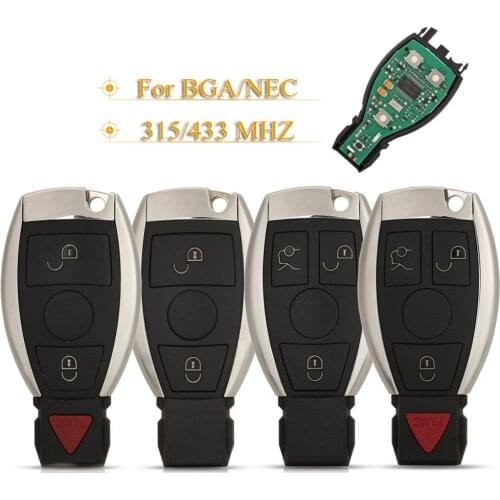 Kutery 2/3/4 Buttons Replacement Smart Car Key Fob 315/433Mhz For Mercedes Benz Car Remote Controller Year 2000