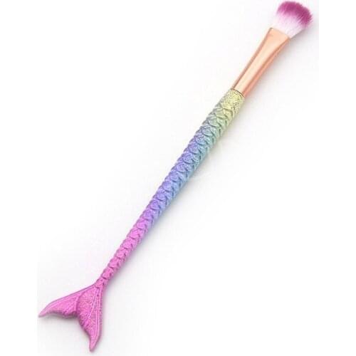 Makeup Brushes Mermaid Brush Foundation Powder Eye Shadow Eyeliner Eyebrow Blush Lip Make Up Brush Face Cosmetic Tool YH1985