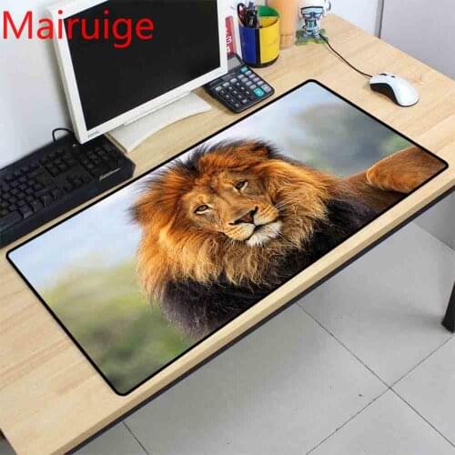 Mairuige Animal Mouse Pad Lion Pattern Mousepad Game Console Accessories Computer Notebook Game Desk Wireless Charging Mouse Pad