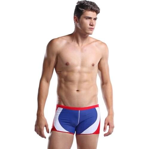 Desmiit Swimwear Men Summer Sport Swim Trunks Shorts Popular Patchwork Boxer De Bain Homme Swimsuit Men Sexy Sunga