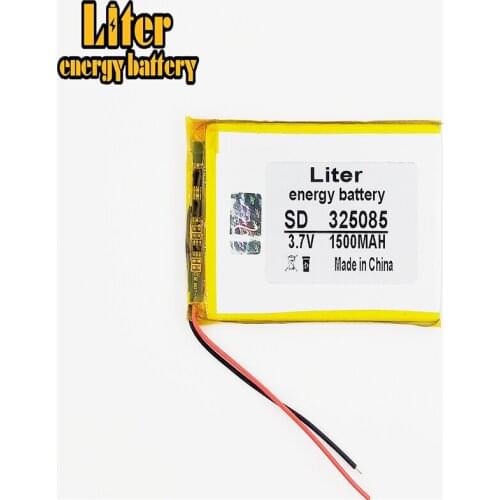 Best battery brand Size 325085 3.7V 1500mah Lithium polymer Battery with Protection Board For MP4 PSP GPS Digital Product Free S
