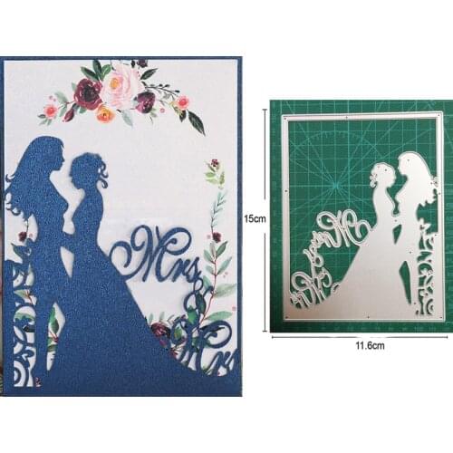 Metal cutting dies cut die mold couple woman lady decoration Scrapbooking dies paper craft knife mould blade punch stencils dies